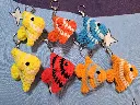 Crochet Angel Fish Keychain