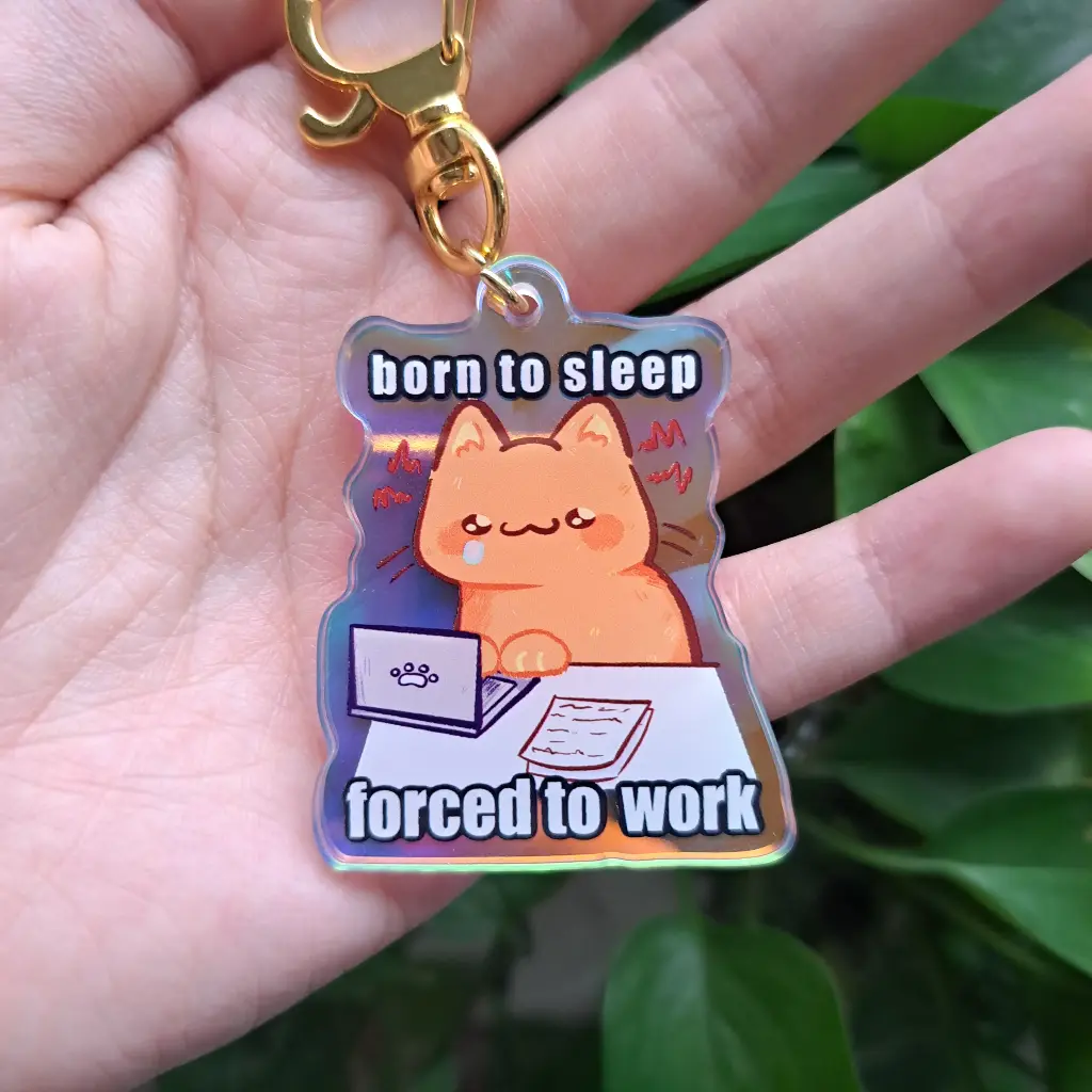 Relatable cats Keychains (4 designs)