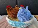 Crochet Chickens Plush