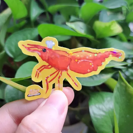 A shrimp fried this rice sticker
