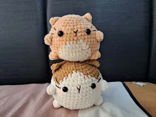 Crochet Ball Cat Plush