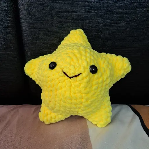 Crochet Yellow Star Plush