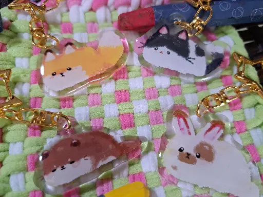 Pastel Animals Keychains