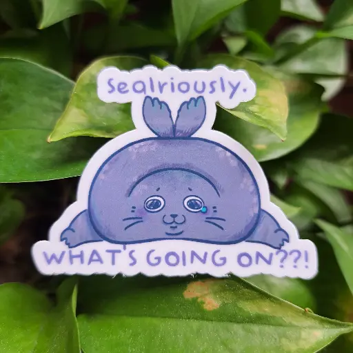 Relatable Marine Animals Stickers