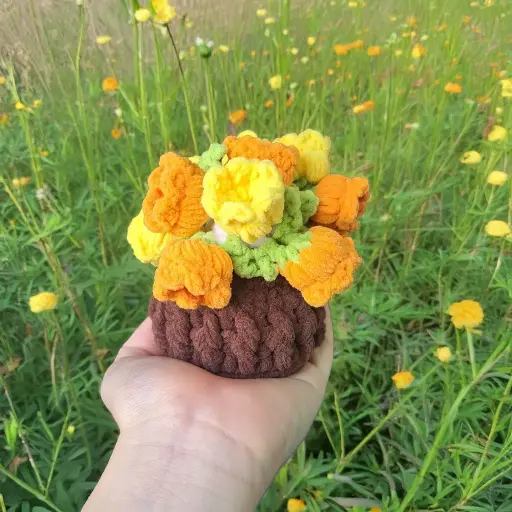 Crochet Flower 2 in 1 Coaster